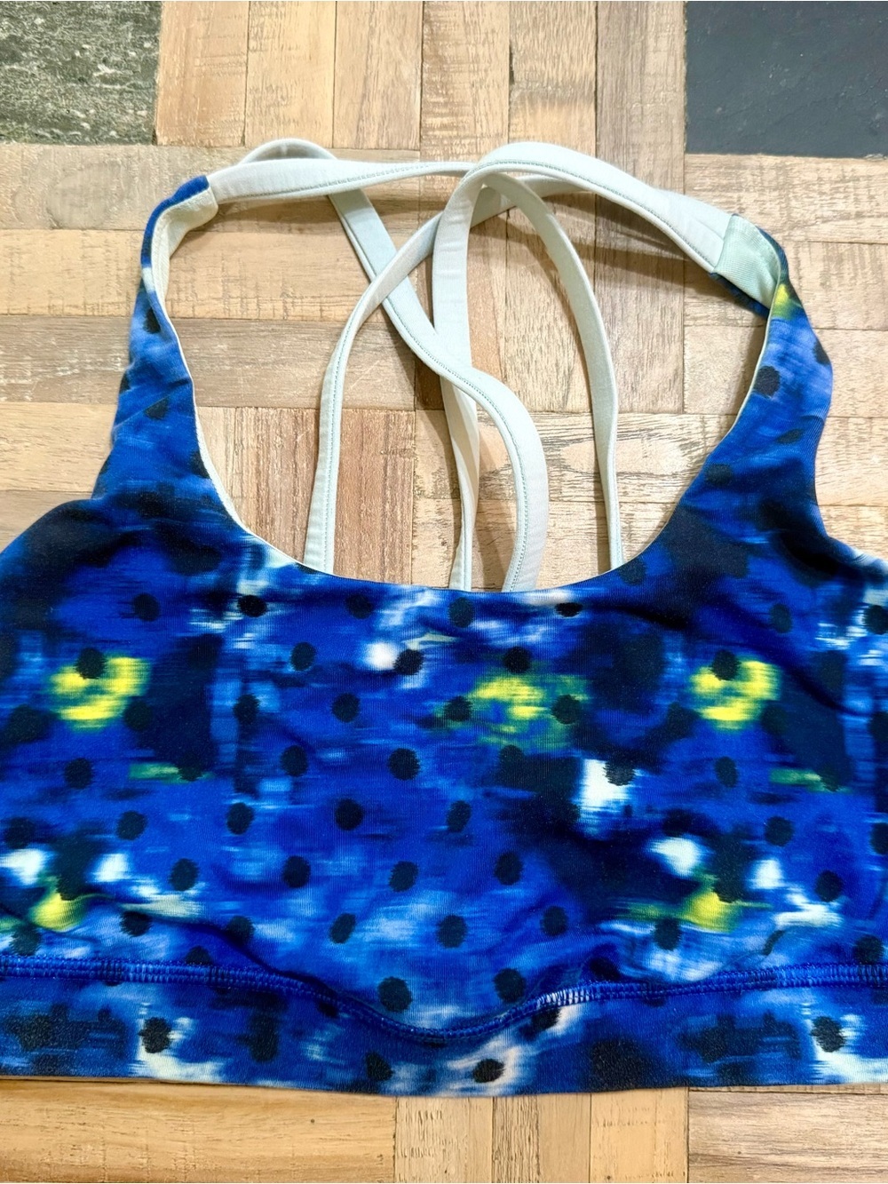 Lululemon Free To Be Bra in Windy Blooms Sapphire Blue Multi / Sea Mist 🌊✨